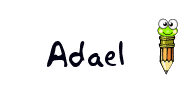 Nombre animado Adael 05