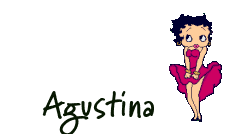 Nombre animado Agustina 13