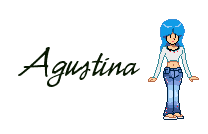 Nombre animado Agustina 24