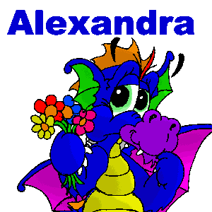 Nombre animado Alexandra 02