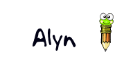Nombre animado Alyn 06