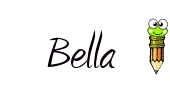 Nombre animado Bella 04