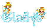 Nombre animado Gladys 25