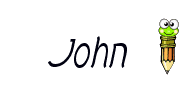 Nombre animado John 01