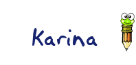 Nombre animado Karina 07