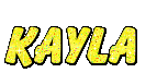 Nombre animado Kayla 08