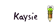Nombre animado Kaysie 06