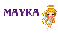 Nombre animado Mayka 01
