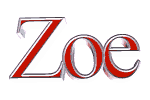Nombre animado Zoe 09